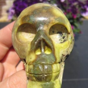 Turkooise GeelGroen Skull: 7,5 cm: