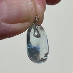 Andara Obsidaan Hangertje Blauw = Verbonden aan Heilige Moeder Drie-Eenheid van LeMUria