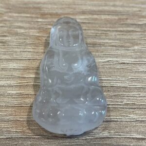 Bergkristal - Ingewijd Kwan Yin zak-kristal: 3,5x2 cm