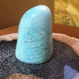 Aragoniet Blauw: 6.7x6x9 cm (lxbxh) - 510 gr - Verankerd jouw Hemel op Moeder Aarde!