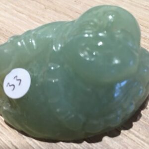 Jade Nefriet Boeddha  nr 3 - liggend - 3.3x6x2.5 cm (dxbxh) 47 gr