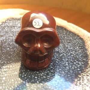 Breccie Jaspis 5 - Drie Eenheid LeMUria Skull: Uluru Rock - Kata Tjuta - Atilla = 5.2 x 3.8 x 3.9 cm