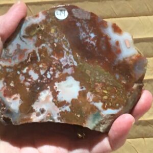 Calciet Rood ruw: 9.5x4x8 cm - 269 gr