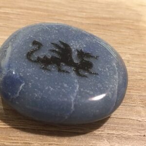 Aventurijn Blauw - Talismansteen - Draak, Drakin