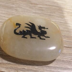 Aventurijn Geel - Talismansteen - Draak, Drakin
