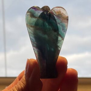 Fluoriet Engel 5: 5.5 x 3.3 x 1.5 cm