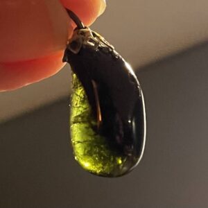 Toermalijn Groen 1 - Elfjes Hanger (2,5 x 1,3 cm)