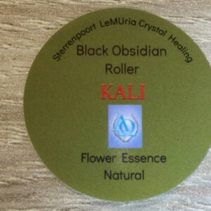 10) De Zwarte Madonna Moedergodin KALI - Zwart Obsidaan Essence Healing Roller