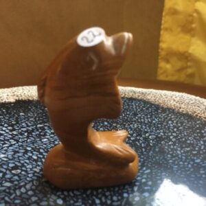 Jaspis Geel Dolfijn 2 - Corromandel Nieuw Zeeland ofwel LeMUria Jaspis