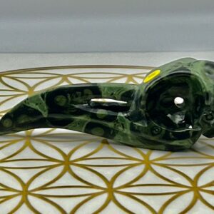 Kambaba Jaspis Ravenschedel 1 = LeMUria Boodschapper: 9.5 x 3.5 x 3.5 cm (lxbrxh) - 51 gram