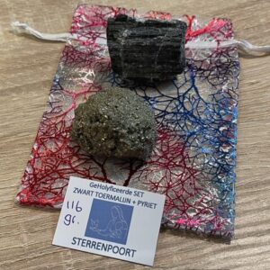 Toermalijn Zwart + Pyriet = SET: Grondend & Beschermend