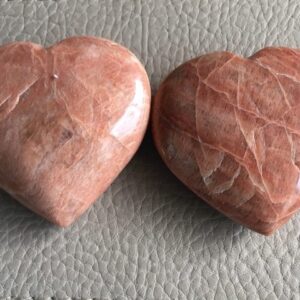 Maansteen HART: 5x5x1 cm - 79 gr - LeMUria Maria Magdalena frequentie