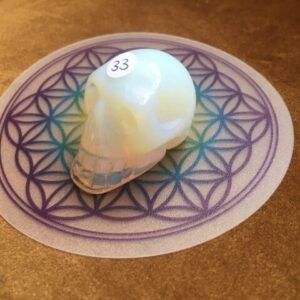 Opaliet - Opaline Skull 6 - Gouden Elfjesachtige LeMUria Trilling = 4 x 2.5 x 2.5 cm