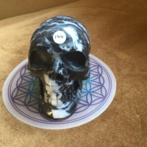 Sardonyx Kwarts Skull 1 - Belangrijke Hoge Priester(es) connectie met LeMUria Tempels