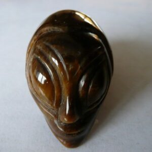Tijgeroog Alien Traveler Skull 2 - afkomstig van het sterrenstelsel Andromeda = 5 x 3 x 3.5 cm