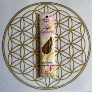 Wierook: PALO SANTO / Heilig Hout - 12 korte Ingewijde Stokjes Kruidenwierook van Moeder's Bloemen Geur