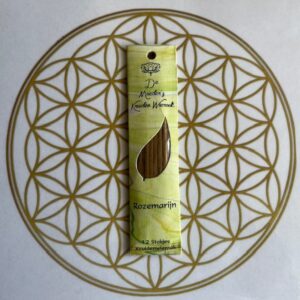 Wierook: ROZEMARIJN - 12 korte Ingewijde Natuurzuivere Kruidenwierook van Moeder's Bloemen Geur