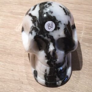 Zebra Jaspis Skull 16 - Verbonden met Eenhoorn Dimensie