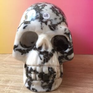 Zebra Jaspis Skull L nr 5 - Verbonden aan Eenhoorn Dimensie