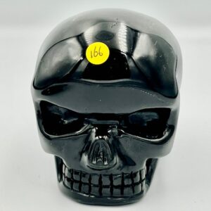 Obsidiaan Zilvergrijs Skull 'Magical Child' 1: 417 gram - 7.5x5.5x6,5 cm - Databank van de Schepping!