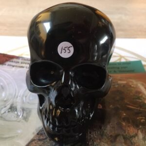 Zwart Obsidiaan Skull 10 = 9,5 cm Moedergodin Zwarte Madonna & Kali (de Allerzoetste)