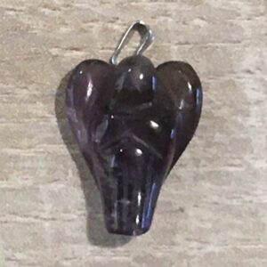Amethist Hanger - MINI Engel: 1.5x2.2 cm (bxh)