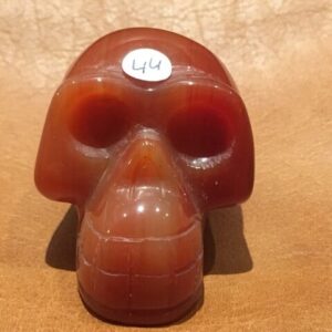 Carneool Skull 3: Heilige Graal Frequentie via Maria Magdalena = 5 x 3 x 4 cm