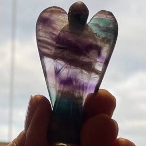 Fluoriet Engel 4: 5.5 x 3.3 x 1.5 cm