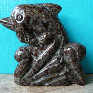 Jaspis bruin - Dolfijn