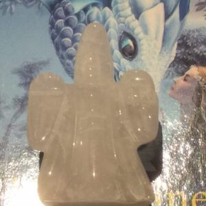 Rozenkwarts (licht) 2 - Merlijn / Merlin(a) de Witte Tovenaar: 2x3x4 cm (dxbxh)