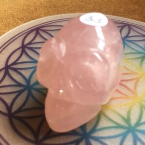 Rozenkwarts Alien Skull MINI nr 11 - Hathor & Venus - Gouden LeMUria Trilling