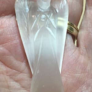 Seleniet Wit Engel: 5.5x2.7x1.5 cm (hxbxd)