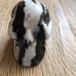 Zebra Jaspis Skull nr 17 - Verbonden aan Eenhoorn Dimensie