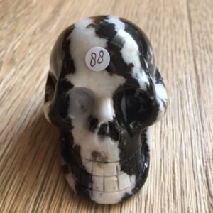 Zebra Jaspis Skull nr 2 - Verbonden aan Eenhoorn Dimensie
