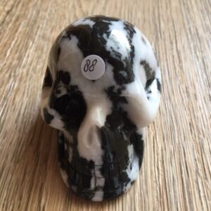 Zebra Jaspis Skull nr 4 - Verbonden aan Eenhoorn Dimensie