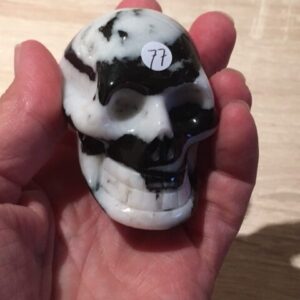Zebra Jaspis Skull 7 - Verbonden met Eenhoorn Dimensie