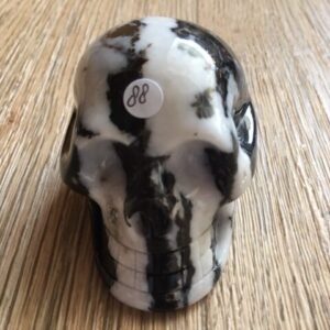 Zebra Jaspis Skull nr 9 - Verbonden aan Eenhoorn Dimensie