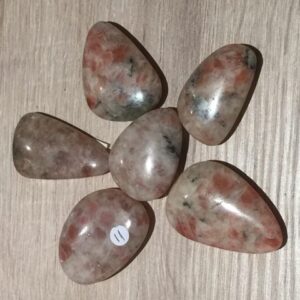 Zonnesteen - Aventurijnveldspaat: ±4x2.5 cm - PER STUK