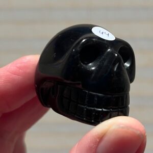 Zwart Obsidiaan MINI  Skull 19 = 3,5 cm: Moedergodin Kali (de Allerzoetste)