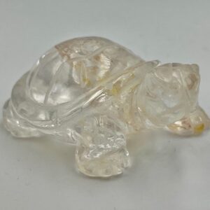 Bergkristal / Helder Kwarts Schildpad: 6.5x4.2x2.5 cm (lxbxh) - 75 gram