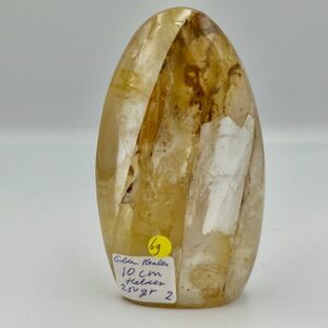 Golden Healer 2: Staand LeMUria Kristal: 10.5x5.5x2.8 cm (h/br/d) - 250 gram - Madagaskar