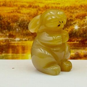 Miniatuur Konijn Agaat: 1.5x1.5x2.5cm (lxbrxh)