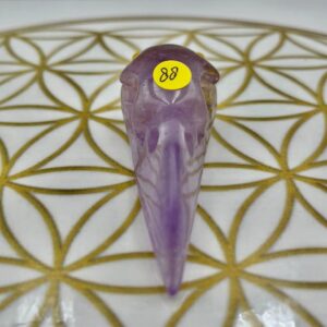 Amethist Ravenschedel 4: 5.5 x 2.3 x 2.2 cm (lxbrxh) - 22 gram