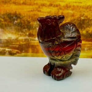 Miniatuur Haan - Jaspis: 1.5x1x2.5 cm (lxbrxh) (lxbrxh)