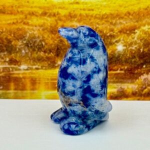 Miniatuur Pinguin - Sodaliet: 1.5x1.6x2.5 cm (lxbrxh)
