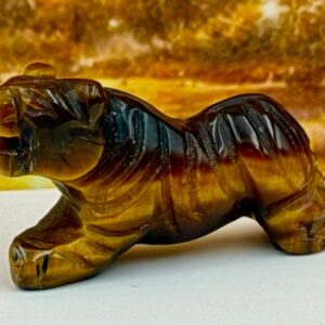 Miniatuur Tijger - Tijgeroog: 3x1x1.7cm (lxbrxh)